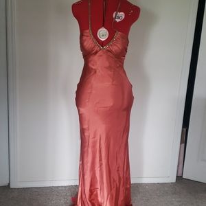 Orange Cocktail Dress